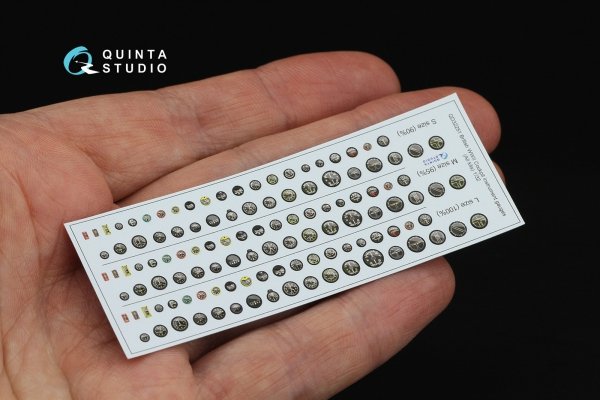 Quinta Studio QD32251 British WWII Cockpit instrument gauges 3D-Printed &amp; coloured Interior on decal paper (All Kits) 1/32