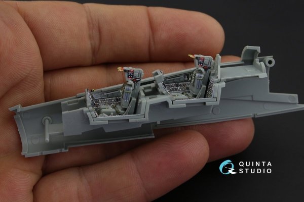 Quinta Studio QD72024 F-14A 3D-Printed &amp; coloured Interior on decal paper (for Academy kit) 1/72
