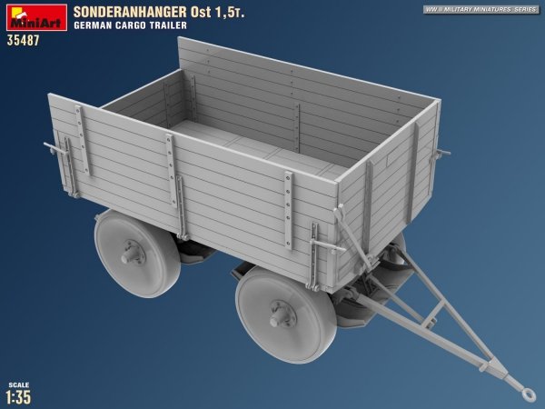 MiniArt 35487 Sonderanhanger 0st 1,5T. German Cargo Trailer 1/35
