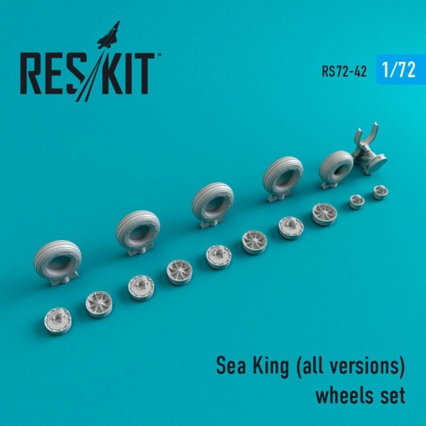 RESKIT RS72-0042 SEA KING (ALL VERSIONS) WHEELS SET 1/72