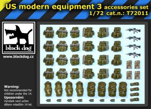Black Dog T72011 US modern equipment 3 1/72