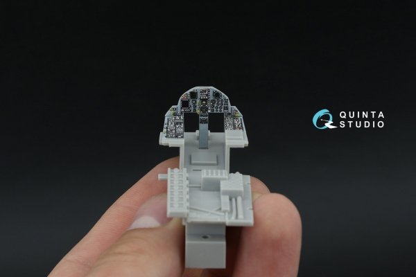 Quinta Studio QDS-48598 F-15C Late/F-15J Late 3D-Printed &amp; coloured Interior on decal paper (Hasegawa) (Small version) 1/48