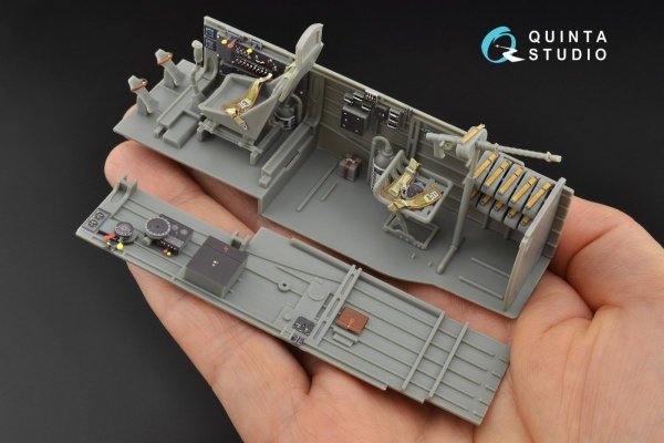 Quinta Studio QD32090 Ju 87B-2/R-2 3D-Printed &amp; coloured Interior on decal paper ( Trumpeter ) 1/32