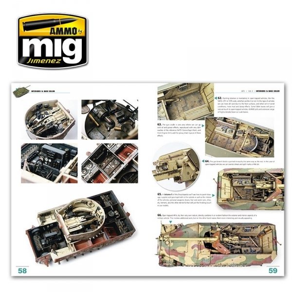 AMMO of Mig Jimenez 6151 ENCYCLOPEDIA OF ARMOUR MODELLING TECHNIQUES VOL. 2 – INTERIORS &amp; BASE COLOR (English)