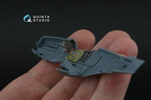 Quinta Studio QD72182 P-51D Mustang Late 3D-Printed &amp; coloured Interior on decal paper (Eduard) 1/72