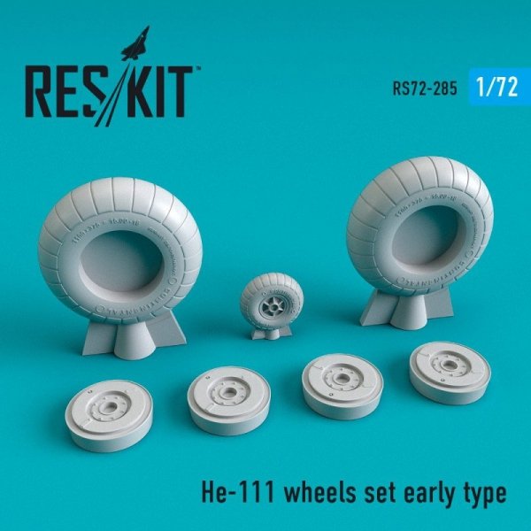 RESKIT RS72-0285 He-111 wheels set early type 1/72