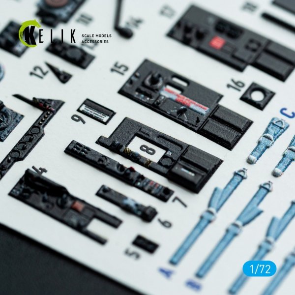 Kelik K72212 Gannet AS1/AS4 - interior 3D decals for Revell kit (1/72)