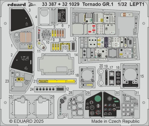 Eduard 321029 Tornado GR.1 interior for ITALERI 1/32