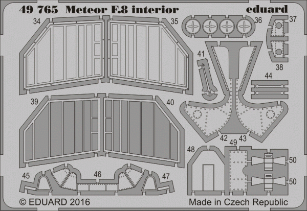 Eduard 49765 Meteor F.8 interior AIRFIX 1/48