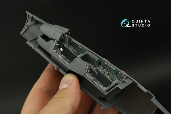 Quinta Studio QD48404 F-14B 3D-Printed &amp; coloured Interior on decal paper (GWH) 1/48
