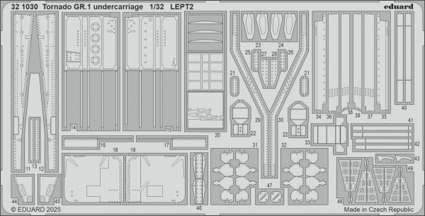 Eduard 321030 Tornado GR.1 undercarriage for ITALERI 1/32