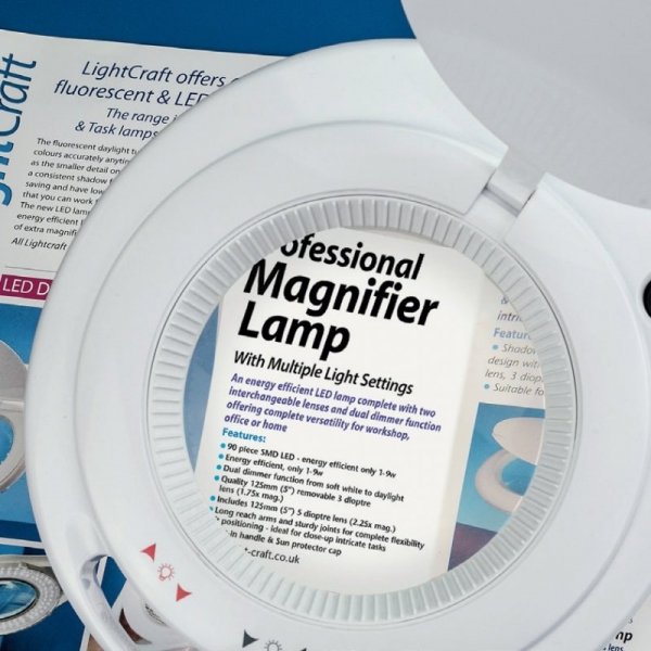 Lightcraft LC9090LED-EU LED Magnifier Lamp - 3 / 5 Diopter / Lampa Powiększająca 3 / 5 Dioptrii