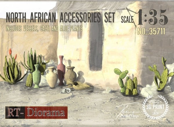 RT-Diorama 35711 North African Accessories Set 1/35