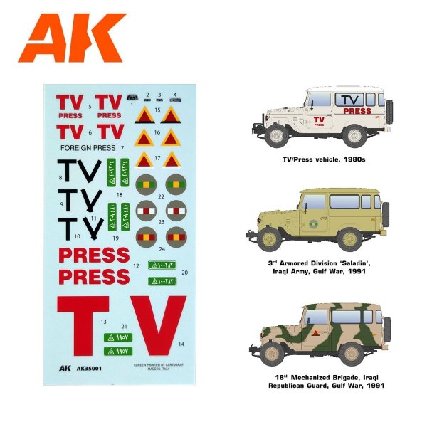 AK Interactive AK35001 FJ43 SUV WITH HARD TOP 1/35