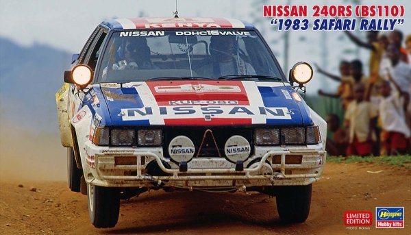 Hasegawa 20792 Nissan 240RS (BS110) "1983 Safari Rally" 1/24