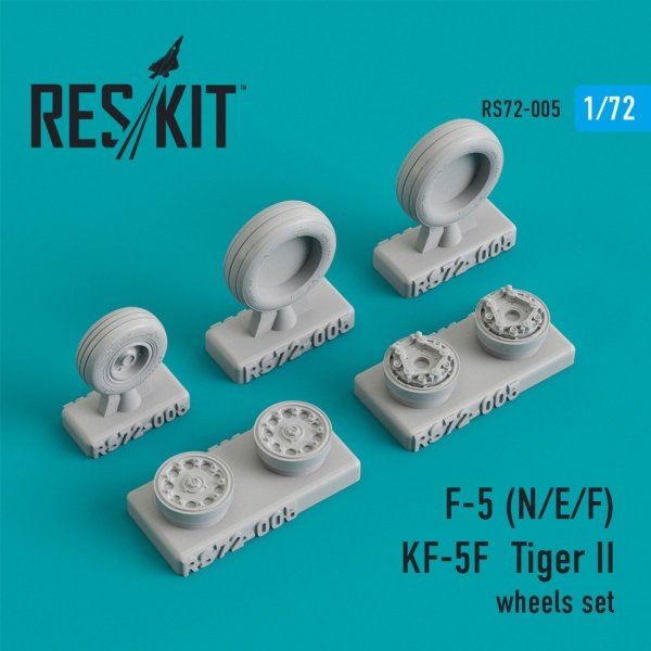 RESKIT RS72-0005 F-5 (N,E,F)/KF-5F &quot;TIGER II&quot; WHEELS SET 1/72