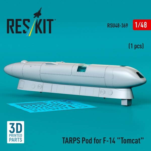 RESKIT RSU48-0369 TARPS pod for F-14 "Tomcat" (1 pcs) (3D printed) (1/48) 