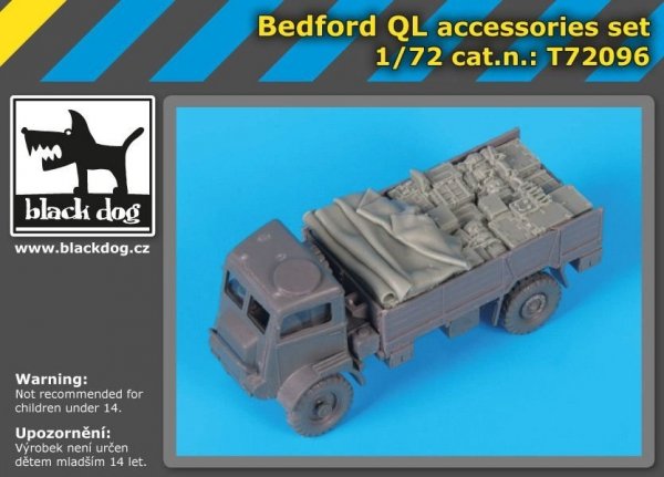 Black Dog T72096 Bedford QL accessories set for IBG Models 1/72