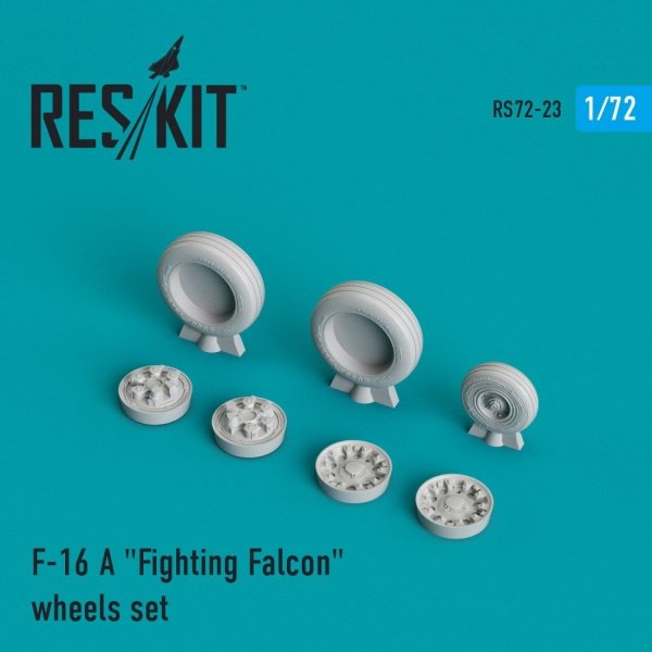 RESKIT RS72-0023 F-16A &quot;FIGHTING FALCON&quot; WHEELS SET 1/72