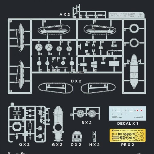 Flyhawk FH3009 Renault FT 75 BS 1/72