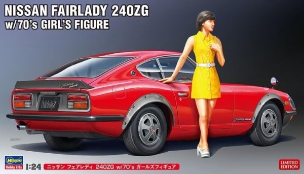Hasegawa SP539 Nissan Fairlady 240ZG w/70's Girl's Figure 1/24