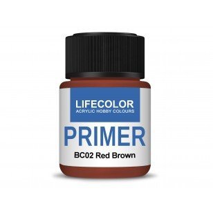 Lifecolor BC02 Acrylic Primer Red Brown 22ml