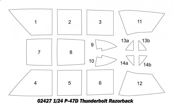 Trumpeter 02427 P-47D Thunderbolt Razorback 1/24