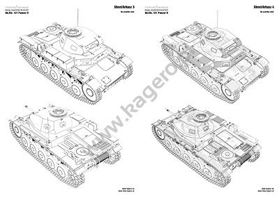 Kagero 7039 Sd.Kfz. 121 Panzer II. All versions and “Luchs” EN/PL