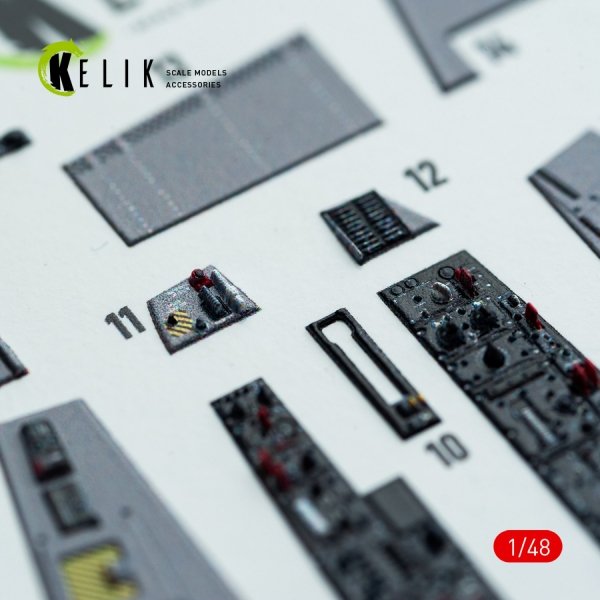 Kelik K48116 F-106A Delta Dart - interior 3D decals for Trumpeter kit (1/48)