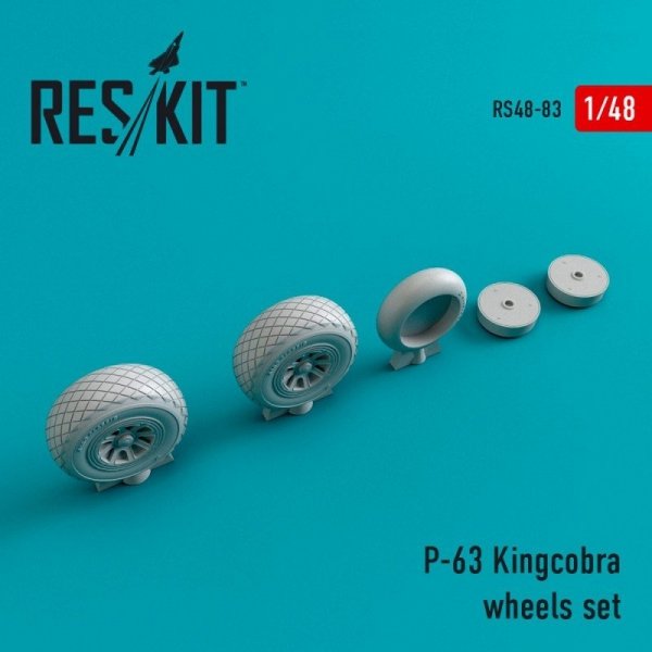 RESKIT RS48-0083 P-63 Kingcobra wheels set 1/48