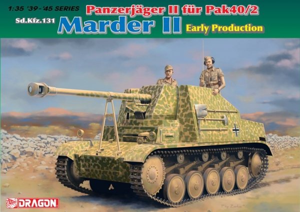 Dragon 6769 Panzerjager II fur Pak 40/2, Sd.Kfz.131 Marder II Early Production (1:35)