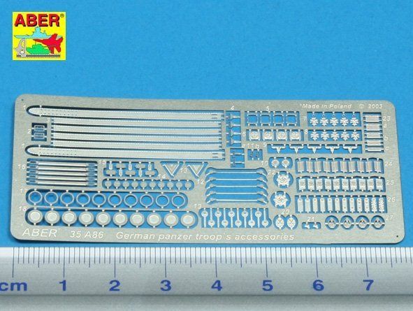 Aber 35A086 German panzer troop`s accessories (1:35)