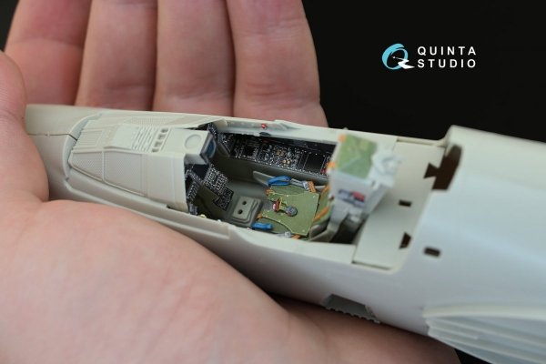 Quinta Studio QD32010 Mirage 2000-5 3D-Printed &amp; coloured Interior on decal paper (for Kitty Hawk kit) 1/32