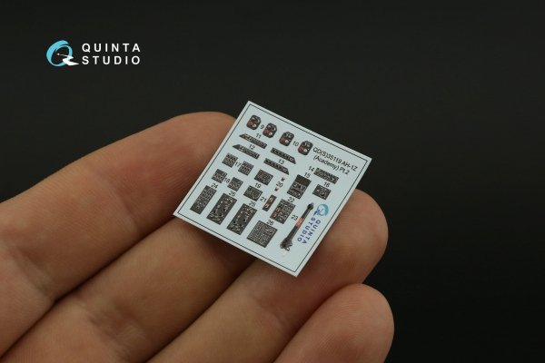 Quinta Studio QDS-35119 AH-1Z 3D-Printed coloured Interior on decal paper (Academy) (Small version) 1/35