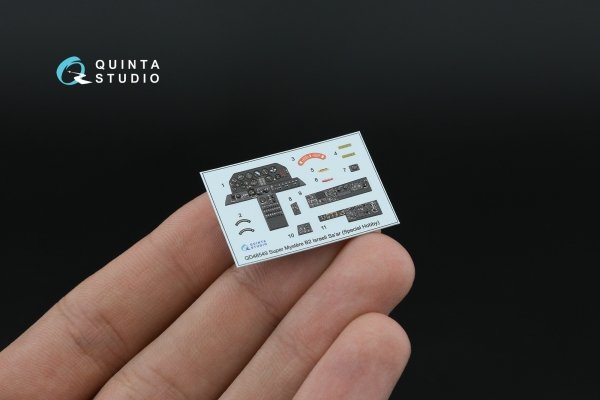 Quinta Studio QD48549 Super Mystere B2 Israeli Sa’ar 3D-Printed &amp; coloured Interior on decal paper (Special Hobby) 1/48