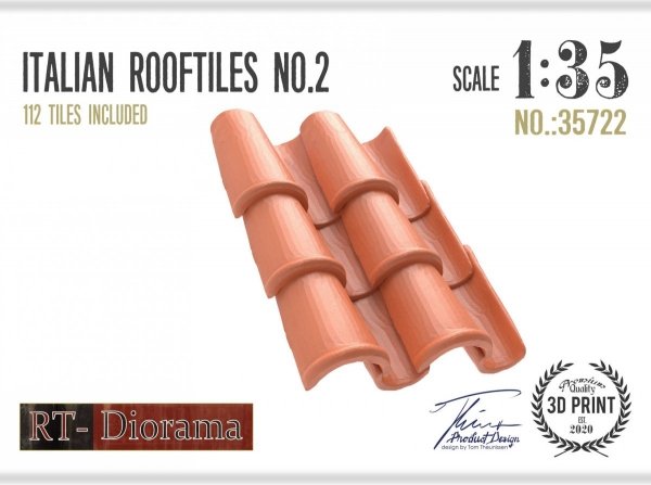 RT-Diorama 35722 Italian Rooftiles No.2 1/35