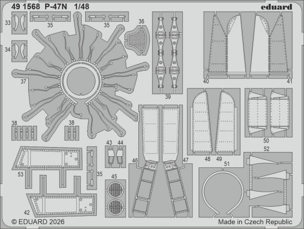Eduard 491568 P-47N for MINIART 1/48
