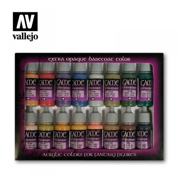 Vallejo 72290 Extra Opaque Colors Set 16x17ml
