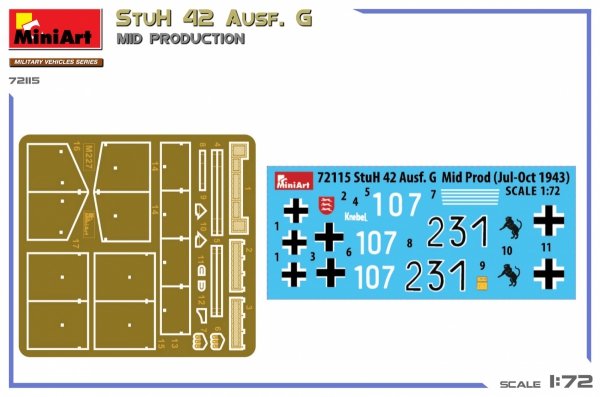 MiniArt 72115 StuH 42 Ausf. G MID PRODUCTION 1/72
