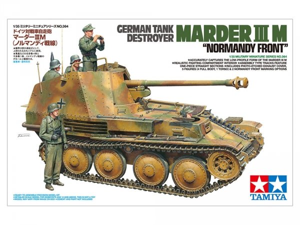 Tamiya 35364 German Tank Destroyer Marder III M &quot;Normandy Front&quot; 1/35