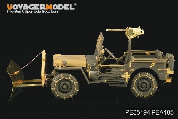 Voyager Model PEA185 WWII U.S. Jeep Willys MB snow plow w/ tyre chains (For TAMIYA /ITALIAN) 1/35