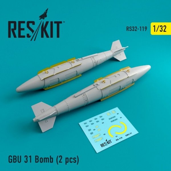 RESKIT RS32-0119 GBU 31 Bomb (2 pcs) 1/32