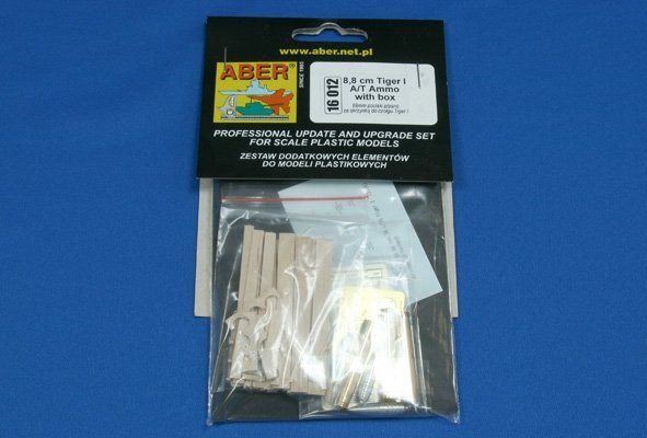 Aber 16012 8,8cm Tiger I A/T Ammo with box (1:16)