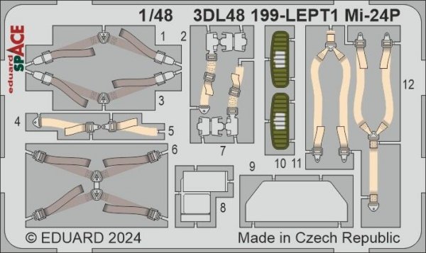 Eduard 3DL48199 Mi-24P SPACE TRUMPETER 1/48