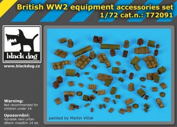 Black Dog T72091 British WW II equipment accessories set 1/72