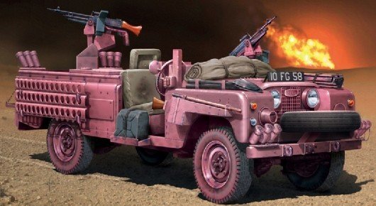 Italeri 6501 Land Rover SAS Pink Panther (1:35)