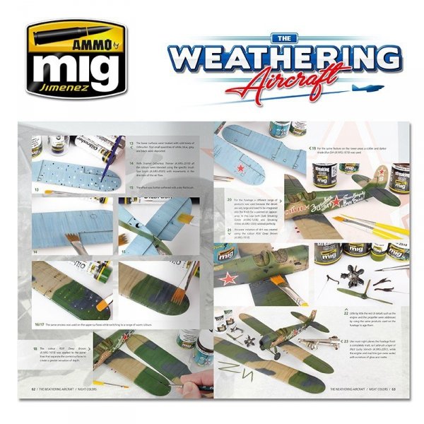 Ammo of Mig 5214 The Weathering Aircraft Issue 14. NIGHT COLORS (English)