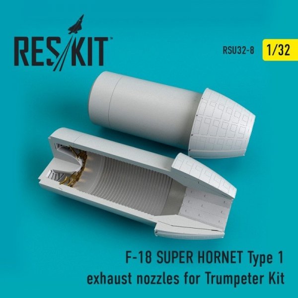 RESKIT RSU32-0008 F-18 (E/G) SUPER HORNET Type 1 exhaust nozzles for Trumpeter Kit 1/32