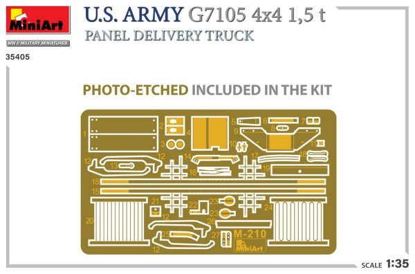 MiniArt 35405 U.S. ARMY G7105 4х4 1,5 t PANEL DELIVERY TRUCK 1/35