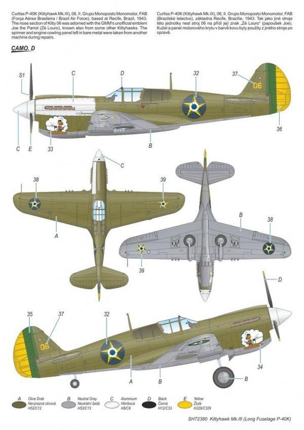 Special Hobby 72380 Kittyhawk Mk. III &quot;P-40 K Long Fuselage&quot; 1/72